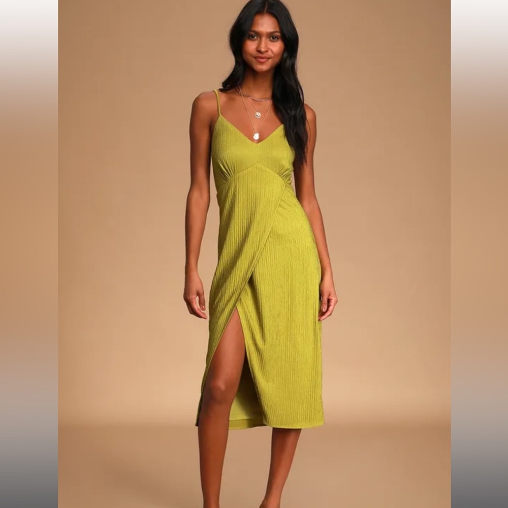 Lulus lime green dress (brand new, XS)